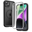 Diaclara Magnetic Designed for iPhone 14 Case, Compatible with MagSafe Built-in Touch Sensitive Anti-Scratch Screen Protector for iPhone 14 6.1,Black