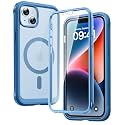 Diaclara Magnetic Designed for iPhone 14 Case, Compatible with MagSafe Built-in Touch Sensitive Anti-Scratch Screen Protector for iPhone 14 6.1,Blue