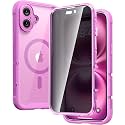 Diaclara Magnetic Designed for iPhone 16 Case 6.1" Full Body Bumper, [Compatible with MagSafe] Military Drop Proof Cover with Built-in Privacy Screen Protector