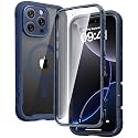 Diaclara Magnetic Designed for iPhone 16 Pro Case, Full Body Rugged with Touch Sensitive Anti-Scratch Screen Protector, Compatible with MagSafe, Soft Bumper Case for iPhone 16 Pro 6.3'',Deep Blue