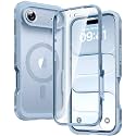 Diaclara Magnetic Designed for iPhone Air Case Full Body Bumper,[Compatible with MagSafe] Military Drop Proof Cover with Built-in Touch Sensitive Anti-Scratch Screen Protector for iPhone 17 Air Blue
