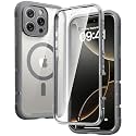 Diaclara Magnetic for iPhone 16 Pro Case with Screen Protector,Gray