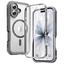 Diaclara Magnetic for iPhone 17 Case, Full Body &amp; Screen Protector,Gray