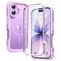 Diaclara Magnetic for iPhone 17 Case, Full Body &amp; Screen Protector,Purple