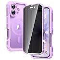 Diaclara Magnetic for iPhone 17 Case with Privacy Screen Protector,Purple