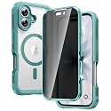 Diaclara Magnetic for iPhone 17 Case with Privacy Screen Protector,Pink