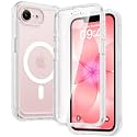 Diaclara Magnetic for iPhone 17e Case &amp; iPhone 16e Case 6.1" Full Body Bumper,[Compatible with MagSafe] Military Drop Proof Cover with Built-in Screen Protector,Magnetic Matte Clear