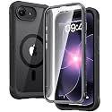 Diaclara Magnetic for iPhone 17e Case &amp; iPhone 16e Case 6.1" Full Body Bumper,[Compatible with MagSafe] Military Drop Proof Cover with Built-in Screen Protector,Magnetic Black