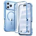 Diaclara Magnetic for iPhone 18 Pro Case with Screen Protector, Glacier
