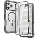 Diaclara Magnetic for iPhone 18 Pro Case with Screen Protector, Grey