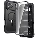 Diaclara Magnetic for iPhone 18 Pro Case with Screen Protector, Black