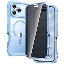 Diaclara Magnetic for iPhone 18 Pro Max Case with Privacy Protector,Glacier