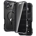 Diaclara Magnetic for iPhone 18 Pro Max Case with Privacy Protector,Black