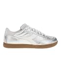 Diadora Mens Trainer Metallic Lace Up Sneakers Shoes Casual - Silver