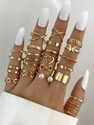 DIADRIM Trendy Gold Plated Adjustable Finger Ring