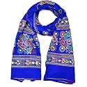 DIAMO Cotton Embroidered paper mirror work dupatta for womens/Girls