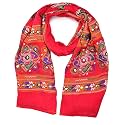 DIAMO Cotton Embroidered paper mirror work dupatta for womens/Girls
