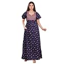 DIAMO Pure Cotton Embroidery Nighty for Women