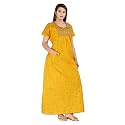 DIAMO Pure Cotton Embroidery Nighty for Women