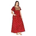 DIAMO Pure Cotton Embroidery Nighty for Women
