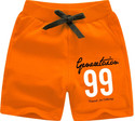 diamond art collection Short For Boys Casual Printed Cotton Blend (Orange, Pack of 1)