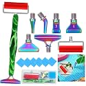 Diamond Art Pens Tools Diamond Painting Accessories Kits with Screw Metal Tip Roller Diamond Painting Pen Drill Bead Dot Pens for Art Craft Nail (Green Pen Color 6)