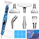 Heyseri Diamond Painting Pens, “Classic Wax Stylus” Diamond Art Pen, Gem Painting Tools Accessories, Gem Art Pen with Metal Tips for 5D Craft Nail