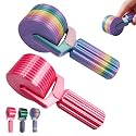 Diamond Art Roller - Diamond Painting Tools,Essential DIY Craft Tool for Rhinestone Embroidery,Easy-Grip Hand Roller, Detachable Diamond Painting Tools and Accessories (Rainbow+Pink)
