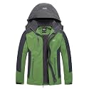 Diamond Candy Men's Hooded Rain Jacket Lightweight Waterproof Outdoor Coat