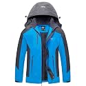 Diamond Candy Men's Hooded Rain Jacket Lightweight Waterproof Outdoor Coat