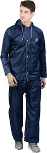 diamond cluster solid men rain suit