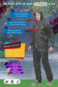 DIAMOND CLUSTER Solid Men Rain Suit