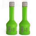 Diamond Core Drill Bit,2pcs Diameter 10mm Thread M14,Vacuum Brazed Dry Wet Hole Saw for Porcelain Tile,Granite,Marble,Concrete,Masonry,Brick