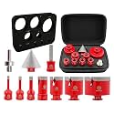 FOCSTOL Diamond Drill Bits Set 10PCS, 1/4"-2-1/2" Tile Hole Saw Kit