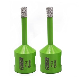 diamond core drill bits 6mm tile hole saw 2pcs vacuum brazed for porcelain tile ceramic granite marble