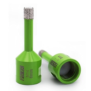 diamond core drill bits 8mm 2pcs tile hole saw for porcelain tile granite marble masonry brick