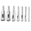 Diamond Drill Bits for Glass, 1/8"-1/2" Diamond Hole Saw Kit