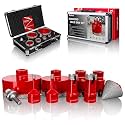 Diamond Hole Saw Kit, Vacuum Brazed Tile Hole Saw Kit (1/4"-4")