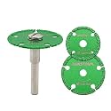 Diamond Metal Cut-off Wheel - 30/40/50mm Steel Cutting Wheel with a 1/4"(6mm) Round Shaft, Diamond Blade Cutting Disc for Iron Pipe Iron Sheet Bolt Screw