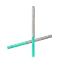 Diamond Mortar Raking Bit (7.2mm x 74mm) Brickwork Joint Mortar Removal and Tuck Pointing for Old Mortar,Blown,Damaged Bricks or Natural Stone Removal,Round Shank,2pcs