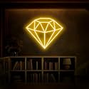 Diamond Neon Sign for Wall Decoration,Adjustable Brightness Beach Wave LED Sign Night Light for Man Cave Bedroom, Wedding, Living Room, Party, Bar, Office Decoration