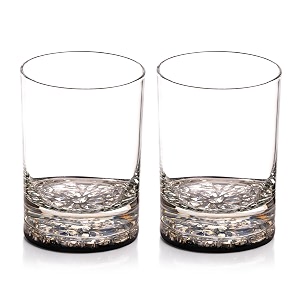 diamond reserve glass-whisky glass set of 2 with gift box handcrafted crystal stone details luxury barware