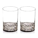 Diamond Reserve Glass- Whisky Glass Set of 4 with Gift Box Handcrafted Crystal Stone Detail, Luxury Barware