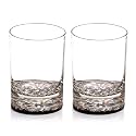 Diamond Reserve Glass-Whisky Glass Set of 2 with Gift Box Handcrafted Crystal Stone Details, Luxury Barware