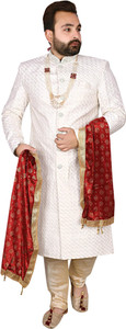 diamond style embroidered sherwani