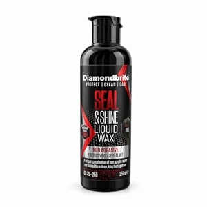 diamondbrite seal amp shine ceramic  carnauba wax car polish amp paint sealant  restores deep gloss amp shine  6 month hydrophobic protection  uv protection  safe for paint chrome amp headlights 250ml