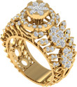 Diamtrendz Jewels 925 Sterling Silver Zircon Gold