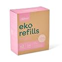 Diaper Dekor MINI Refills, 2 Count ONLY Eco-Friendly Diaper Pail Refills Made With 70% Recycled Materials Quicker, Easier &amp; More Cost Effective than Trash Bags Unscented (Pack of 12)