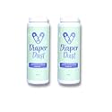 Diaper Dust - Diaper Deodorizing Powder with Activated Charcoal - Diaper Odor Eliminator, No Diaper Pail Needed, Portable and Unscented - Dusting Powder Diaper Smell Eliminator, 2 Pack