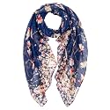 DiaryLook Women's Soft and Skin-friendly, Lightweight and Robust Butterfly Scarf with Elegant Design and Beautiful Patterns Made from 100% Viscose